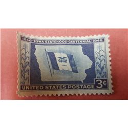 US Stamp 3 Cents, Iowa  Statehood Centennial
