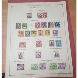 Lot collection of Us Postage stamps 1930's