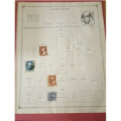 US Postage Stamps from 1851 to 1882, Rare