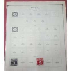 Austria Postage Due stamps, 1908 - 1924