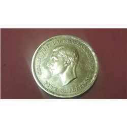 Pure gold -  5 Shillings - George VI Festival of Britain 1951