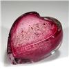 Image 2 : 2: Fote Clear-Encased Pink Heart Paperweight