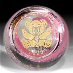 12: Caithness Millennium Teddy Paperweight