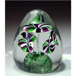 22: Antique Bohemian Egg-Shaped Paperweight