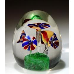 23: Antique Bohemian Egg-Shaped Paperweight