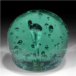 30: Antique Magnum Green-Bottle Paperweight