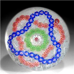 37: Baccarat 1970 Trefoil Garland Paperweight