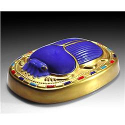 46: Boehm Egyptian Scarab Porcelain Plaque