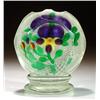 Image 1 : 64: Chinese Pansy Pedestal Paperweight