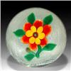 Image 1 : 65: Chinese Flower On Latticinio Paperweight