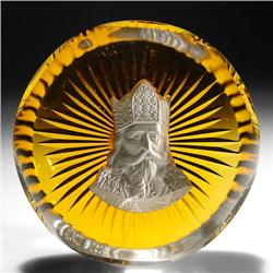 76: Franklin Mint/Baccarat 1976 Charlemagne