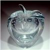 Image 2 : 85: Magnum Crystal Bubble Apple Paperweight