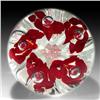 Image 1 : 108: Gibson 1992 Red Flower Paperweight