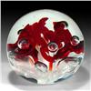 Image 2 : 108: Gibson 1992 Red Flower Paperweight