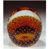 Image 1 : 120: Amber Bubble Paperweight