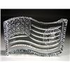 169: Waterford Clear Crystal Flag Paperweight