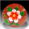 Image 1 : 207: Chinese Flower on Latticinio Paperweight