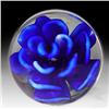 Image 2 : 234: Miniature Blue Crimp Rose Paperweight