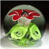 Image 1 : 238: Possibly American Red Flower Paperweight