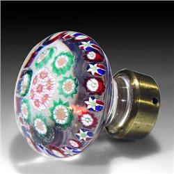 249: Antique Bohemian Millefiori Doorknob