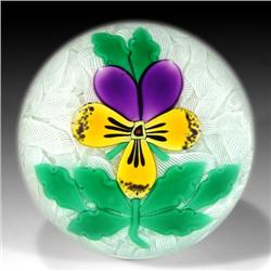262: Perthshire 2000 Pansy Paperweight