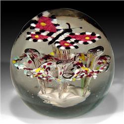 269: Antique Butterfly Frit Paperweight