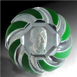 272: Baccarat Will Rogers Overlay Paperweight