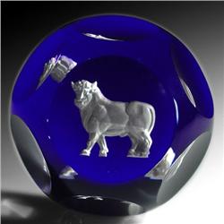 273: Baccarat Taurus Zodiac Paperweight