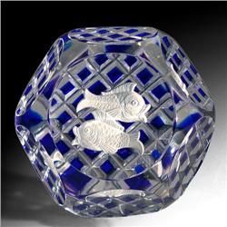 274: Baccarat Pisces Zodiac Paperweight