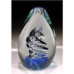 287: Large High-Domed Spiral Veil Paperweight