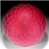 Image 2 : 291: Hollow Red Satin Frosted Paperweight
