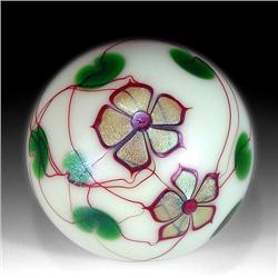 301: Lundberg Studios 1977 Flower Paperweight