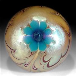 304: Lundberg Studios Gold Paperweight