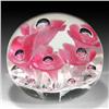 Image 1 : 308: Joe St. Clair Pink Flower Paperweight