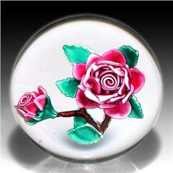 312: Ken Rosenfeld 1984 Rose Paperweight