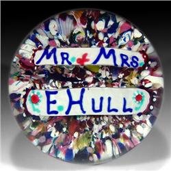 324: Antique American M&M E. Hull Paperweight