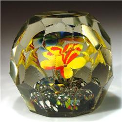 327: Antique Bohemian Bouquet Paperweight