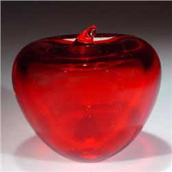 332: Red Apple Paperweight
