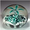 Image 1 : 350: Edward Rithner Teal Flower Paperweight