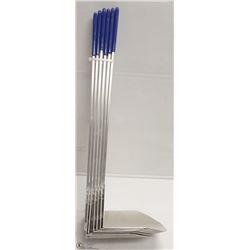 LOT OF 6 METAL BUCKET SCOOPS