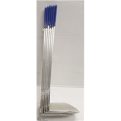 LOT OF 6 METAL BUCKET SCOOPS