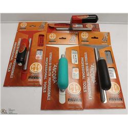 LOT OF 4 ASSORTED PAVAN METAL AND PLASTIC FLOATS