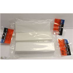 LOT OF 3 KRAFT 60 GRIT WHITE RUB STONES