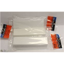 LOT OF 3 KRAFT 60 GRIT WHITE RUB STONES