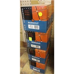 8 BOXES OF ASSORTED SIZE TILE SPACERS