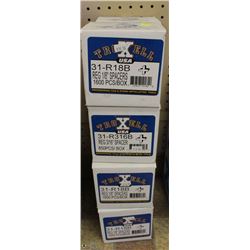 8 BOXES OF ASSORTED SIZE TILE SPACERS