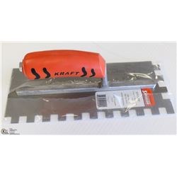 KRAFT 11" X 4" - 1/2 SQUARE NOTCH TROWEL