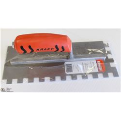 KRAFT 11" X 4" - 1/2 SQUARE NOTCH TROWEL