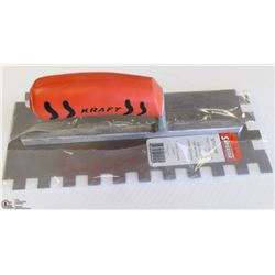 KRAFT 11" X 4" - 1/2 SQUARE NOTCH TROWEL