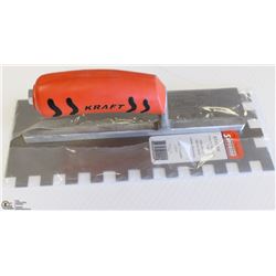 KRAFT 11" X 4" - 1/2 SQUARE NOTCH TROWEL